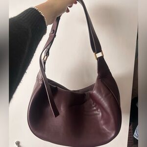 Zara Deep Burgundy Shoulder Bag